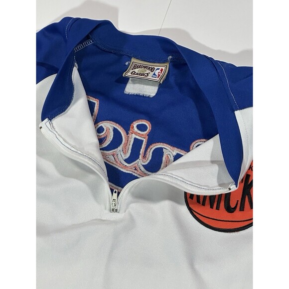 VTG Majestic NBA New York Kicks Quarter Zip Men’s Size 2XL Warm Up Jersey Y2K - Picture 8 of 12